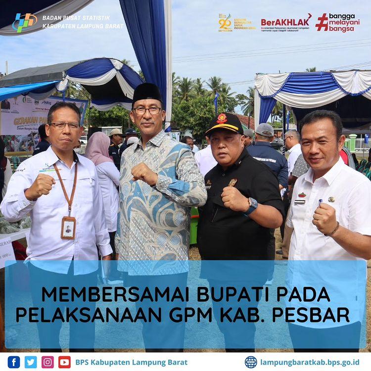 MEMBERSAMAI BUPATI PADA PELAKSANAAN GPM KAB. PESBAR